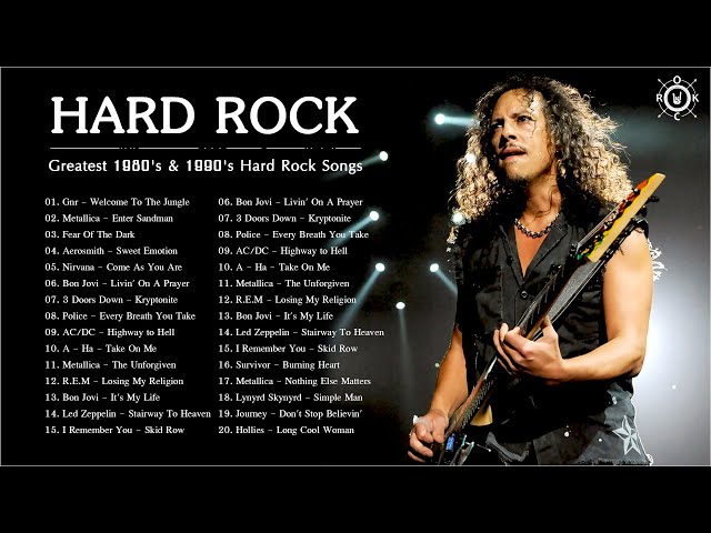 Greatest 1980's & 1990's Hard Rock Songs | Strong Rock Music