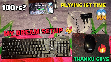PLAYED MINECRAFT WITH KEYBOARD AND MOUSE | MY DREAM SETUP 🤩