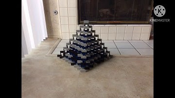 Another Half Domino Pyramid Personal Record!!! (17 x 17)