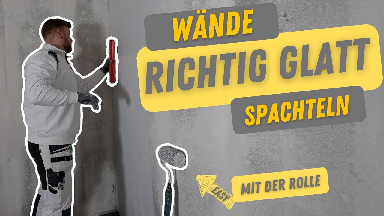 Glatter geht’s nicht! -  Mit einzA Spachtelvlies als Problemlöser effizient zur glatten Wand!