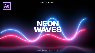 Glowing Neon Waves in After Effects with Saber (Free Plugin)