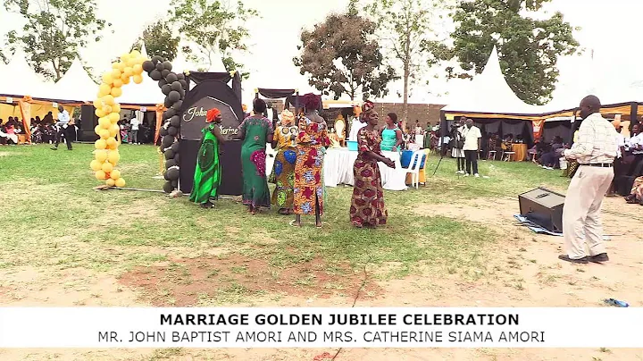 MARRIAGE GOLDEN JUBILEE CELEBRATION OF MR. JOHN BAPTIST AMORI AND MRS. CATHERINE SIAMA AMORI  Recept