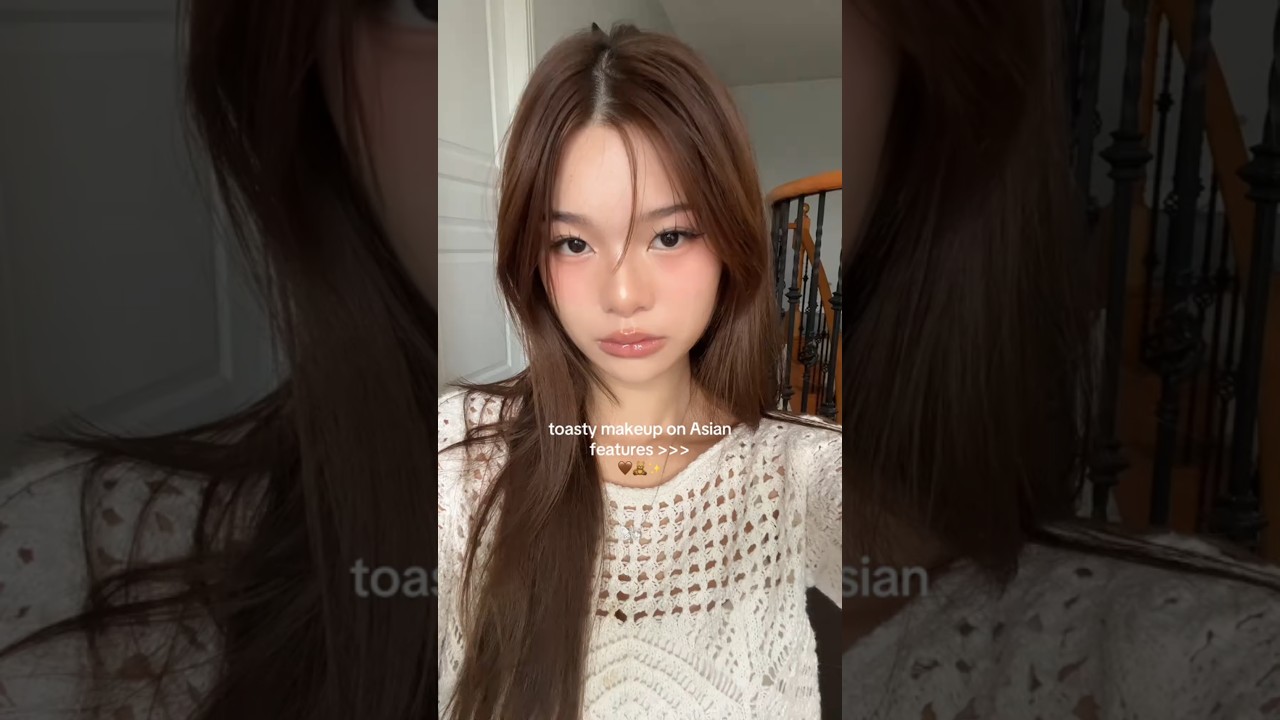 Toasty makeup on Asian features🤎🧸✨️ 