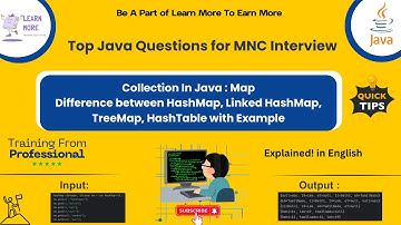 Java Collection Map: Difference between HashMap, LinkedHashMap, TreeMap, & HashTable Explained