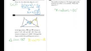 SAT Practice TEST 7 sec 3 MATH No Calc 2020 pg. 6 problems 16-18 Tips and Tricks 1 page at a time