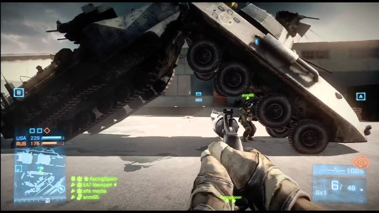 Battlefield 3 - Xbox 360 - Big bug ... - YouTube