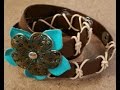 Katie Hacker Embellishes Leather Cuff Bracelets on Beads, Baubles & Jewels (2202-2)