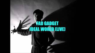 Fad Gadget - Ideal World - Lyric Video (LIVE)