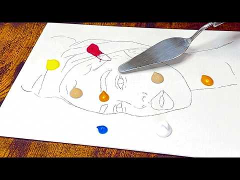 Watch This Texture Take Over (ASMR Palette Knife Painting)