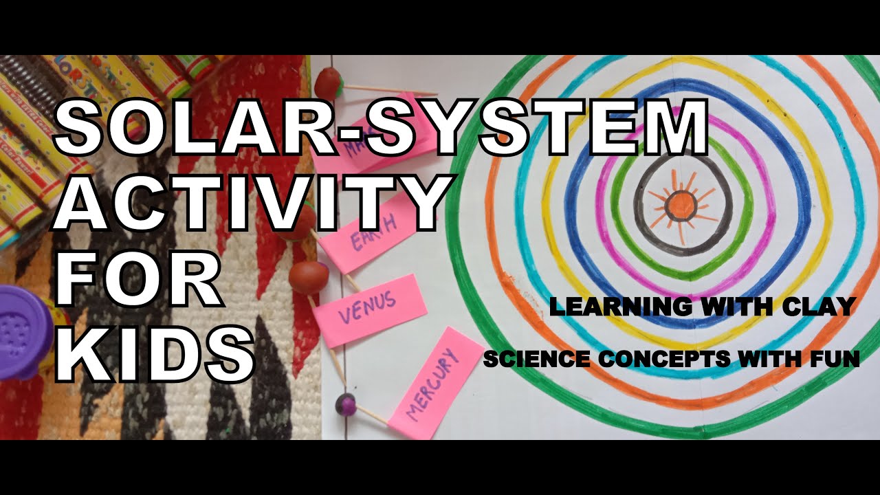 Solar System with Clay | Activity for kids | Easy Kids Project | Kids Playdough Ideas
