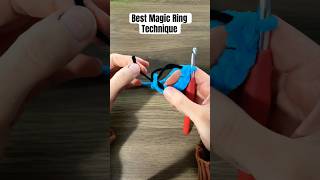 BEST Magic Ring Technique! #crochet #crochetwithme #chenille #yarnlove #tips