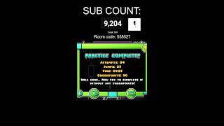 Trying to beat Poltergeist in Geometry Dash!