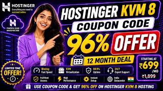 🚀 Hostinger KVM 8 VPS Coupon Code 2026 Plan – Exclusive 12-Month Discount!