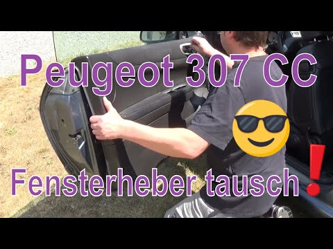 Peugeot 307CC Fensterheber tausch/wechsel Fahrerseite 🔧Anleitung DIY tutorial