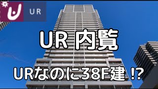 UR団地 内覧内廊下は絨毯 天井3m 窓高2.5m 38F建て 隅田川の花火がリビングのソファから見える 68㎡ 東京23区