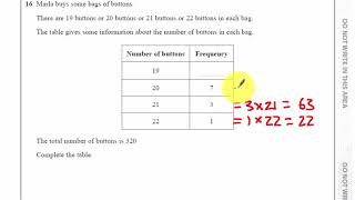 Edexcel 2018 - Paper 2 - Foundation - Q16 - GCSE Maths