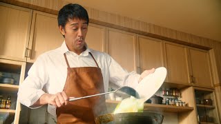 阿部寛、手際よくホイコーローを調理！仕上がりに大満足　「Cook Do®」新TVCM＆メイキング