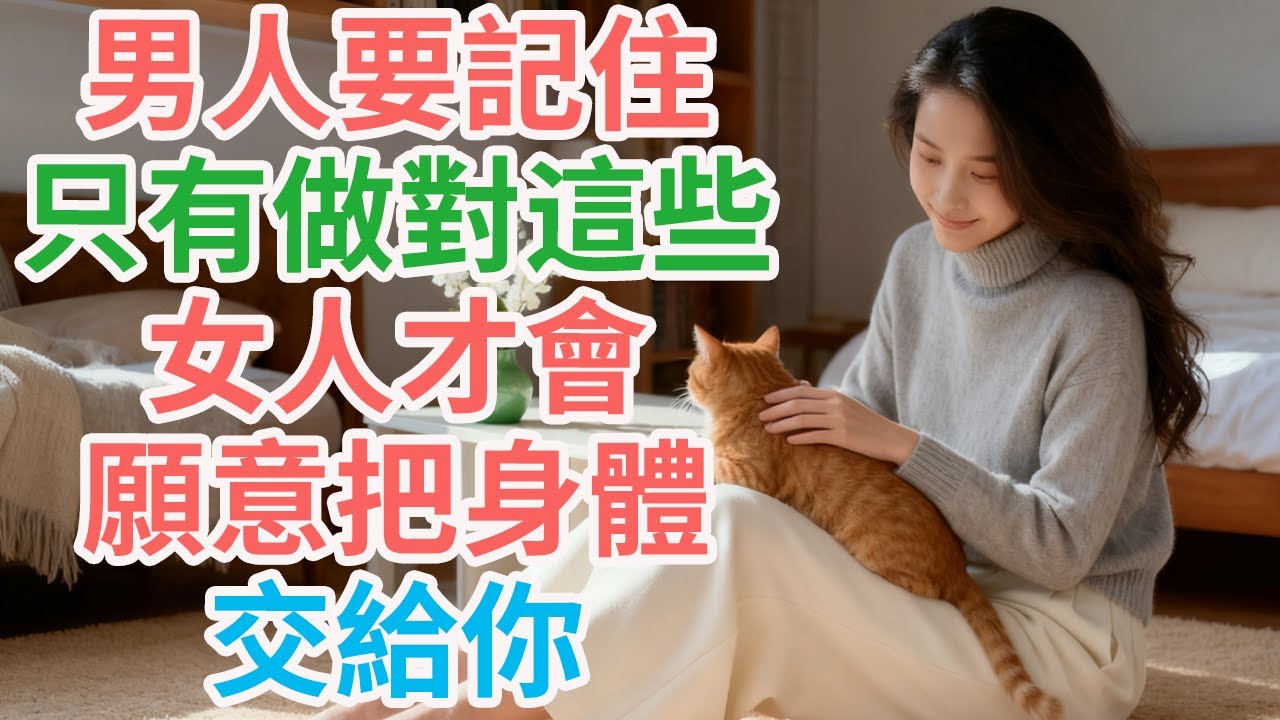 男人要記住，只有做對這些，女人才會願意把身體交給你。| #男性 #情緒動物 #荷爾蒙驅動 #安全感 #信任感 #非性接觸 #情緒安全區 #前戲需求 #生理週期 #黃金窗口期 #婚姻 #情感 #戀愛 #