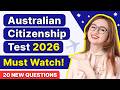 Australian Citizenship Test 2026 | NEW Official Exam Questions &amp; Answers (Our Common Bond)
