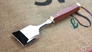 그저 눈부신 목공 끌 만들기 / Making a Shiny but Razor Sharp Wood Chisel