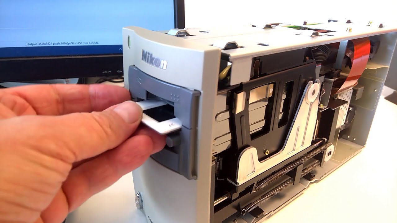 Nikon Coolscan Slide Scanning Working Inside Look Youtube