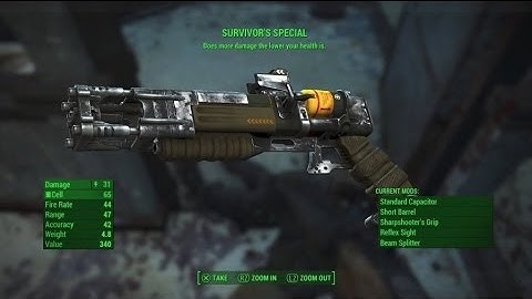 Fallout 4: Unique Weapon Guide: Survivor
