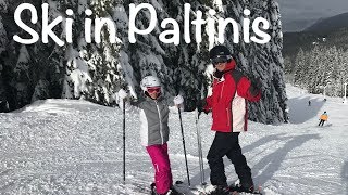 Skiing in Paltinis, Sibiu (Romania)