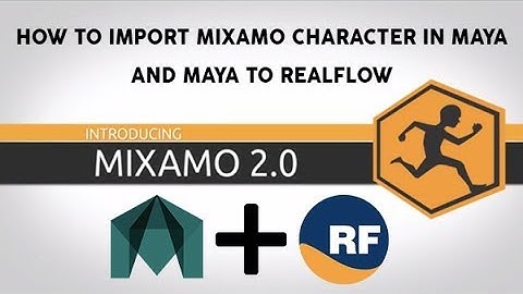 Mixamo + Maya Alembic Sequence+Realflow How to import and export