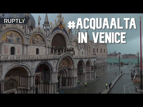 Massive flooding continues in Venice