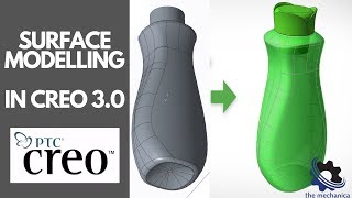 Surface to Solidify Creo 3.0 | Creo Beginner Tutorial 2022
