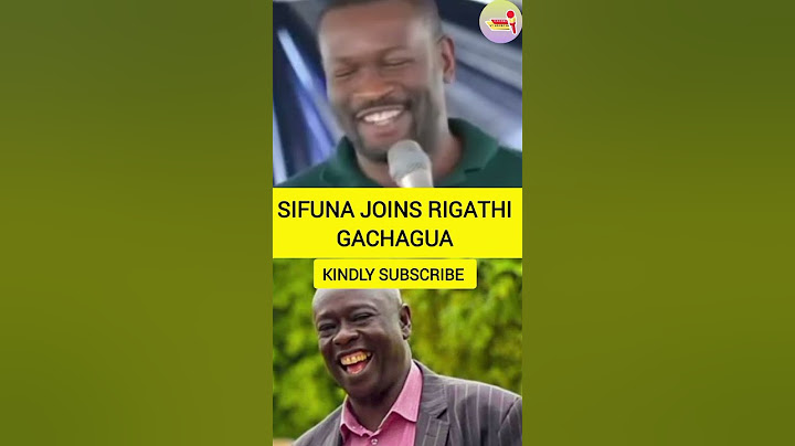 Edwin sifuna join Rigathi Gachagua.