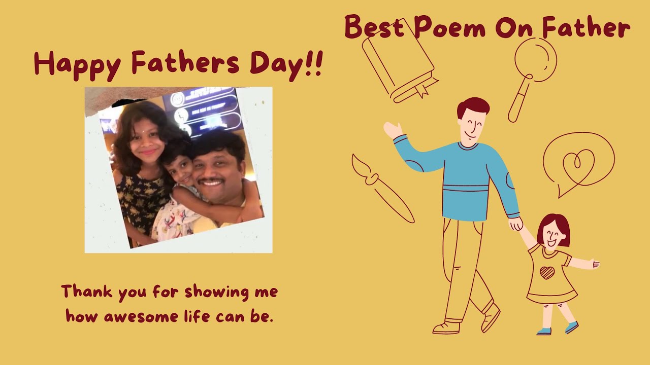 Best Poem On Father | Father’s Day Poem | English Poem With Actions and Lyrics