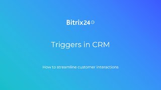 Triggers in CRM