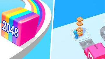 Jelly Run 2048: New Shape vs Idle 2048 Land - Max Level Gameplay (Part 1) 123456789