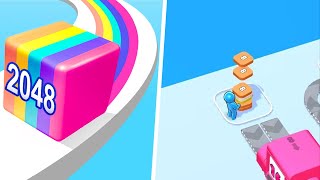 Jelly Run 2048: New Shape vs Idle 2048 Land - Max Level Gameplay (Part 1) 123456789 screenshot 5
