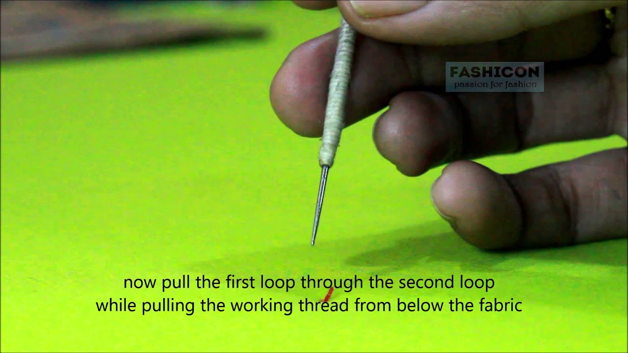 Chain stitch -Ari/Karchobi/maggam work