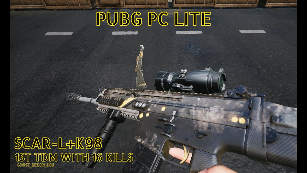First TDM SCARL+KAR98 (PUBG PC LITE)