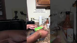 How to make a bacon & Gouda sandwich from Starbucks