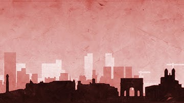 Rome Cityscape paper texture animation - Free motion graphics // 50fps