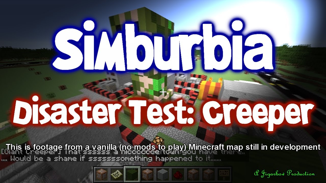 Simburbia Java Edition Disasters Test: Creeper (dev)