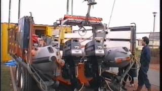 Newbiggin Lifeboat. Kirklees. Temporary Station 1998.