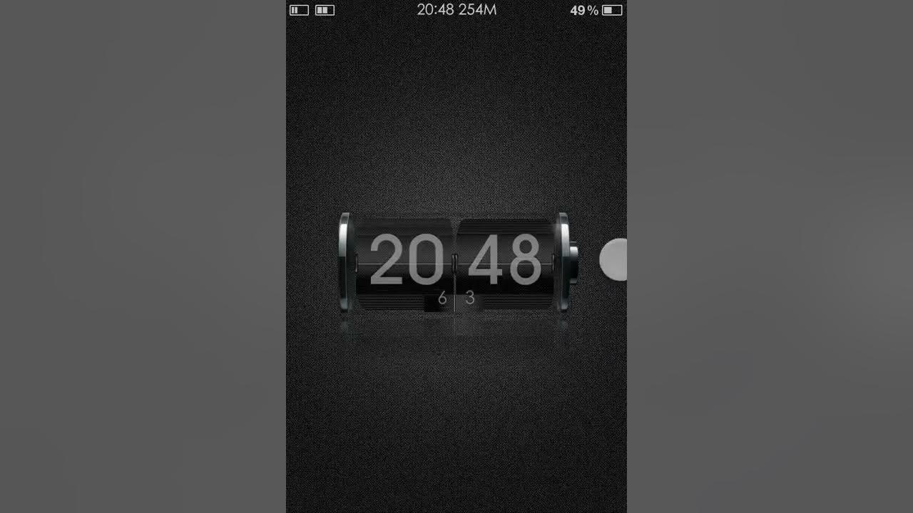 Custom Flip clock lockscreen on iPhone YouTube