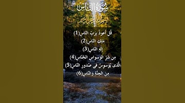 سورة الناس   سورة 114   عدد آياتها 6