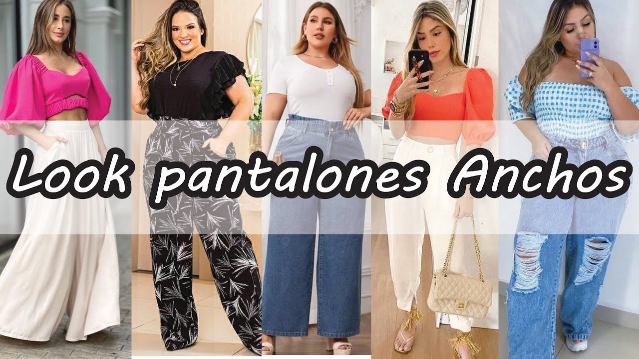 Pantalones anchos para mujer 👖 Cómo combinar pantalones anchos y