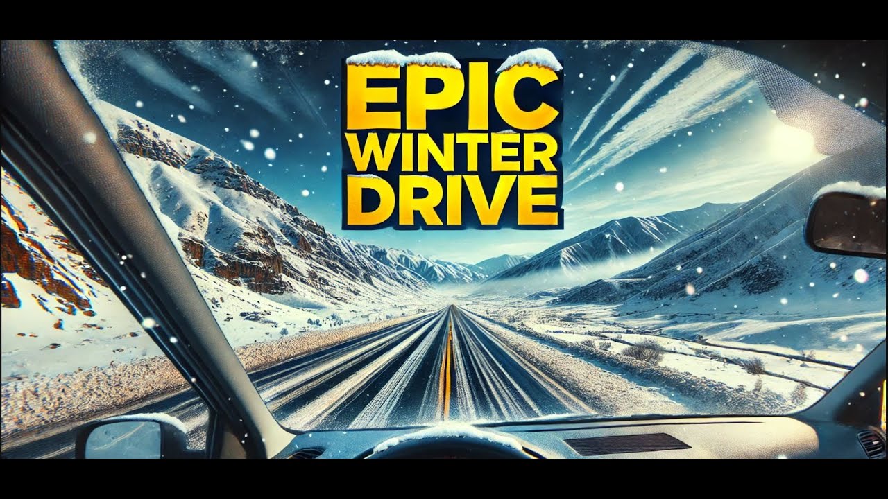 IRAN 2025|SCENIC ROADS of IRAN | Scenic Views Winter Drive Through Lavasan Snow