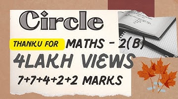 2(B) - 1(a) - Circle Intermediate 2nd year Maths (B)