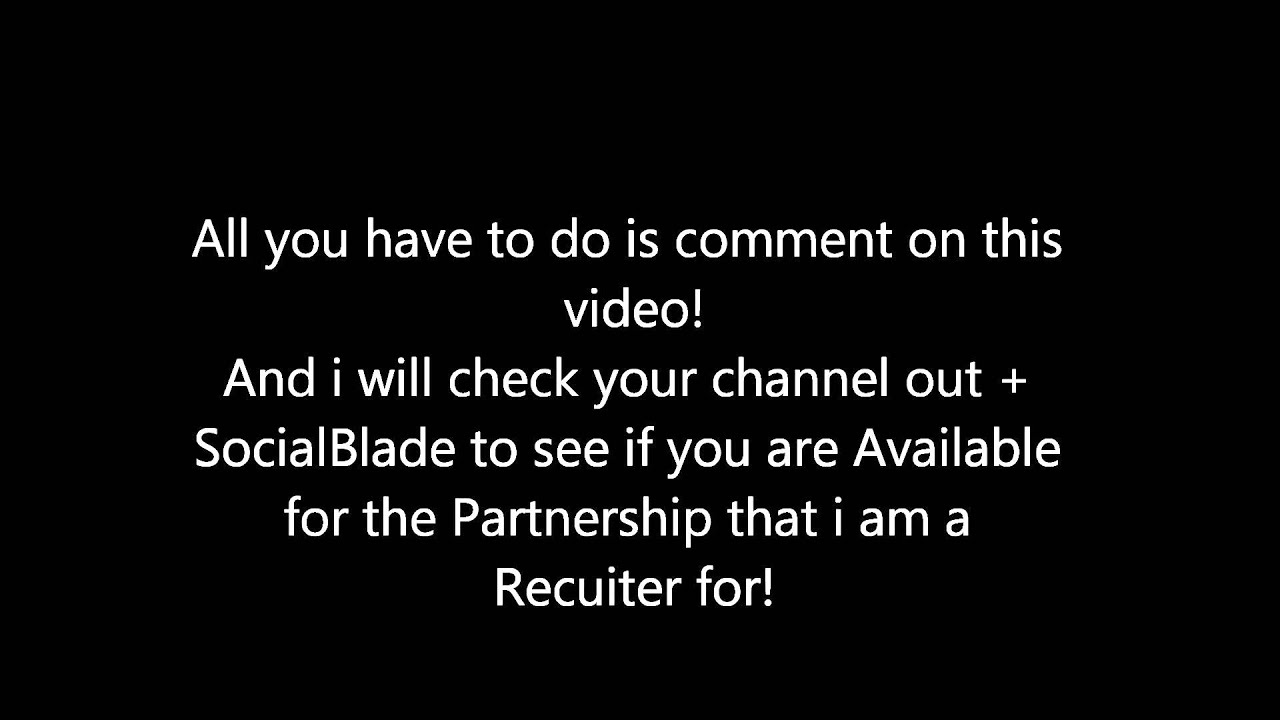 How To Get Partnership!