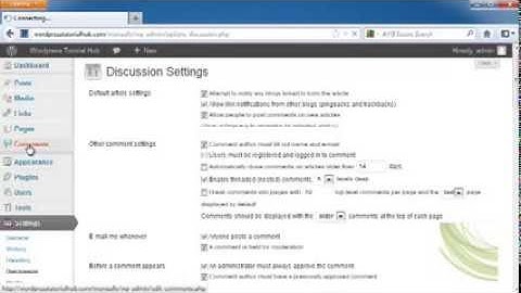 Wordpress Training 2013 - 14  - How To Manage Comments