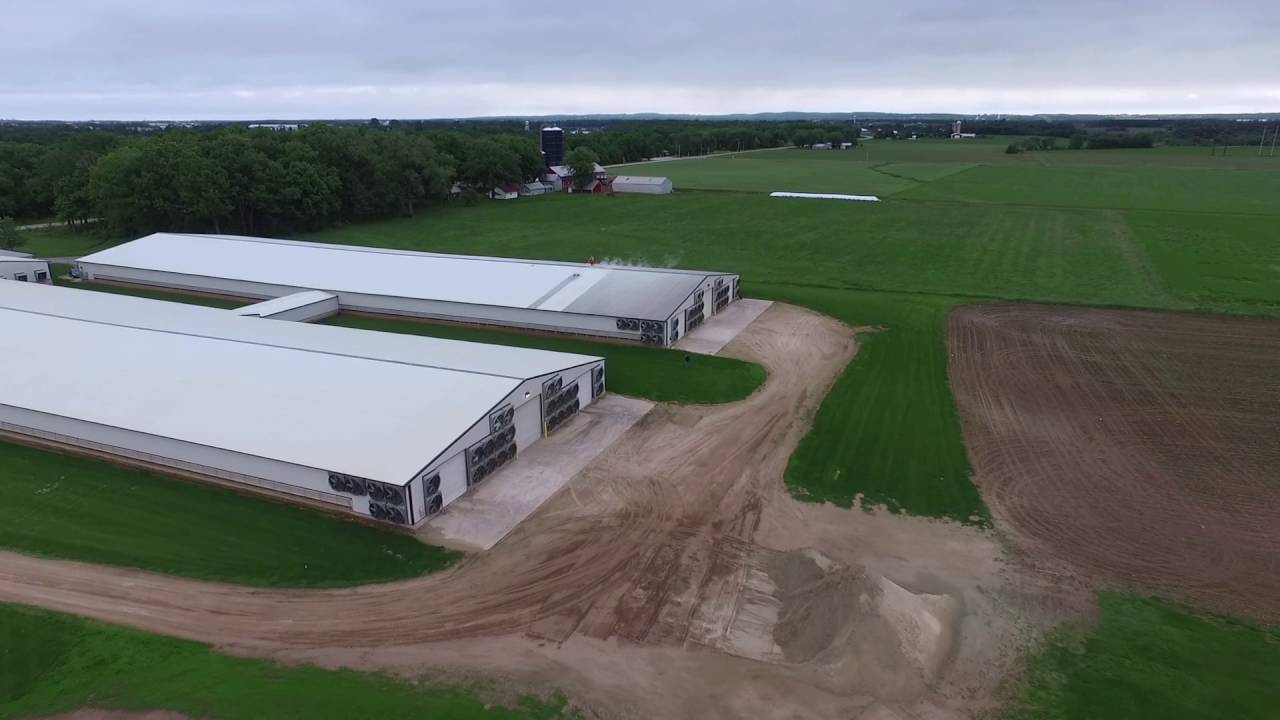 Spectacular Overhead Drone Video of Dairy Barn Roof Cleaning