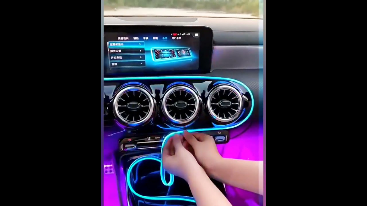 Car Interior Atmosphere Lighting LED Strip 5V 